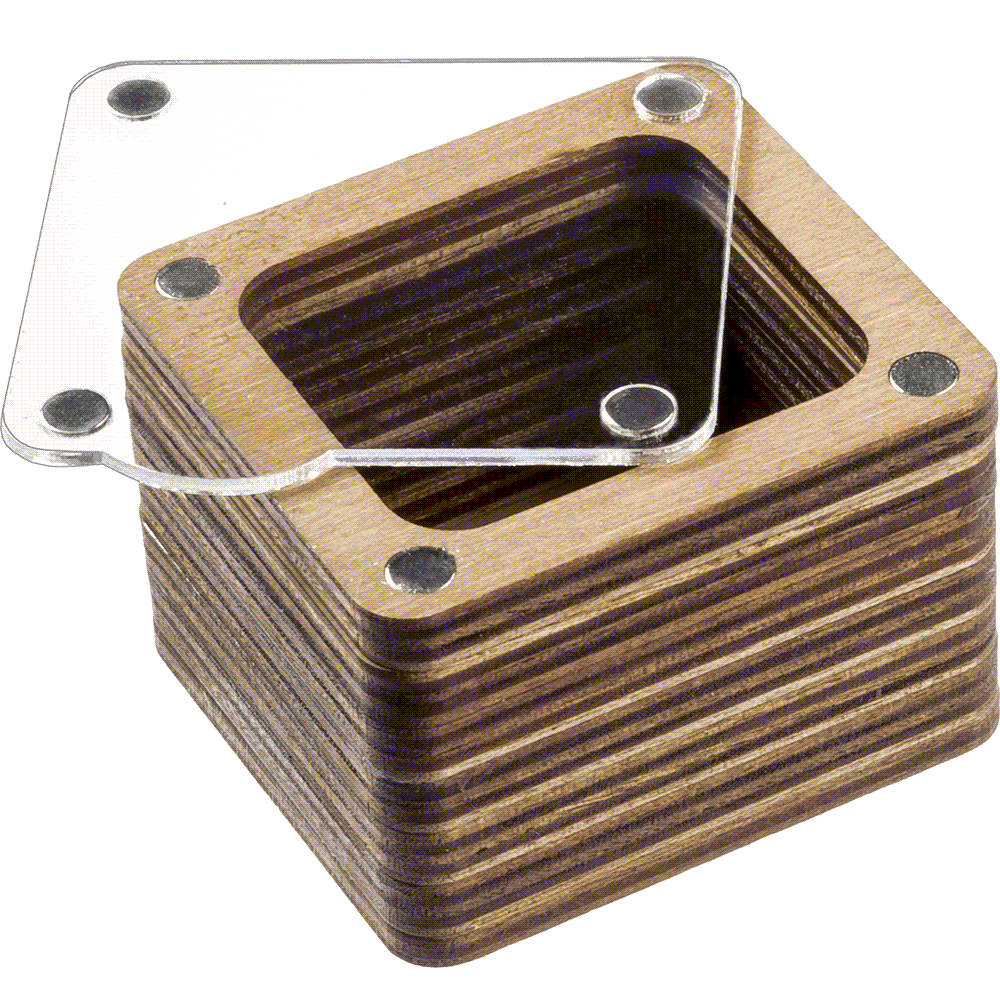 Wooden Storage Box for Handcrafts
