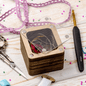 Wooden Storage Box for Handcrafts