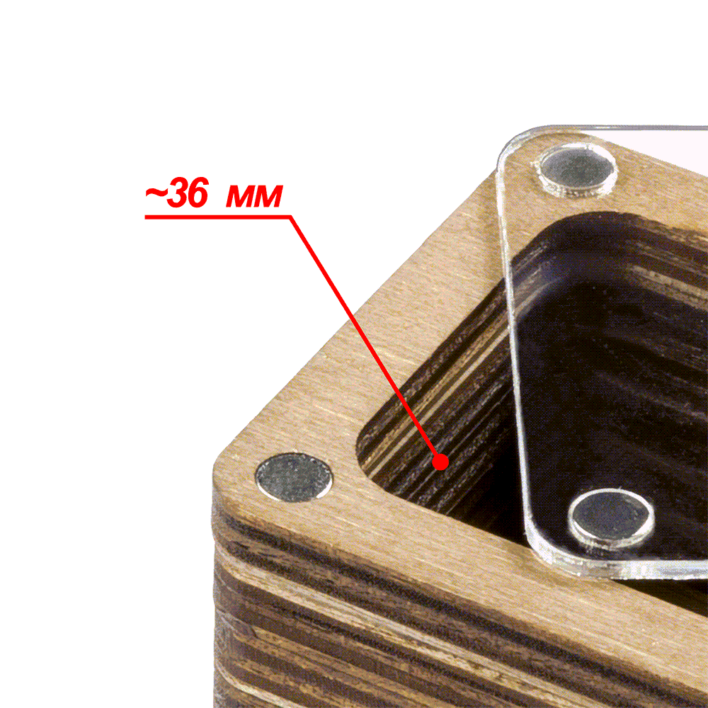 Wooden Storage Box for Handcrafts