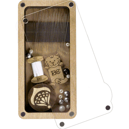 Wooden Storage Box for Handcrafts