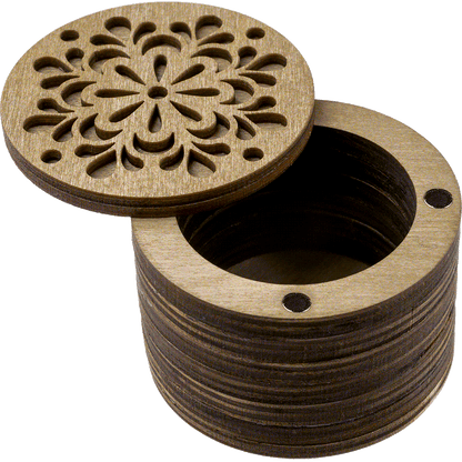 Wooden Storage Box for Handcrafts