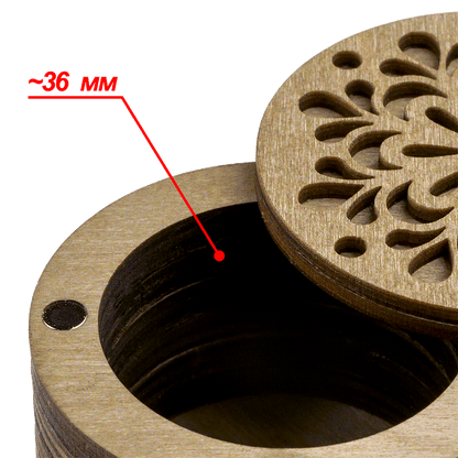 Wooden Storage Box for Handcrafts