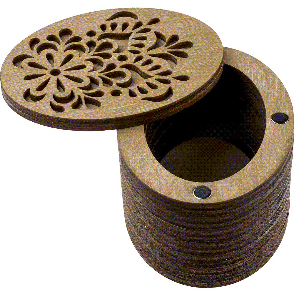 Wooden Storage Box for Handcrafts
