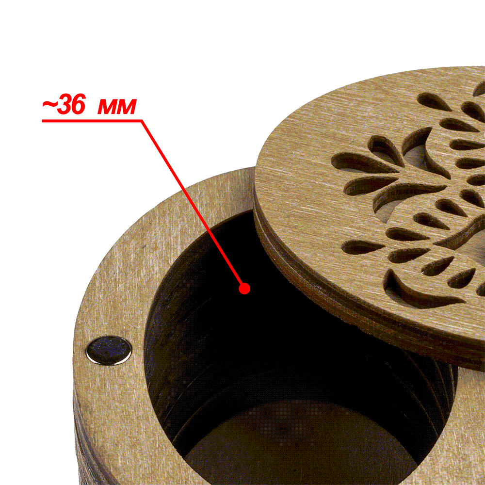 Wooden Storage Box for Handcrafts
