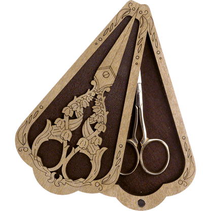 Scissor Case - Wooden Scissor Case, Storage Box for Scissors
