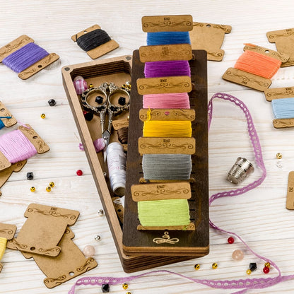 Storage Box for handcraft and 23 bobbins included