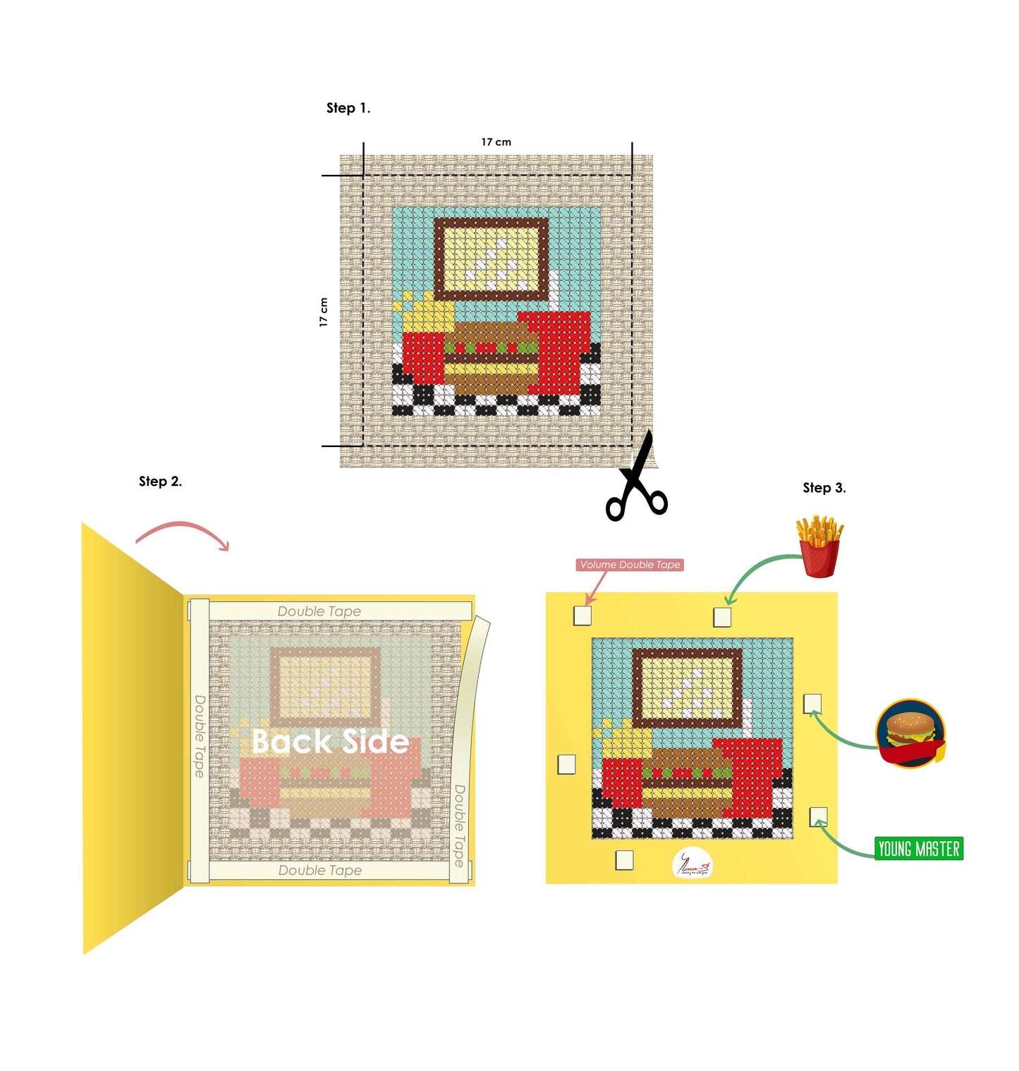 Cross Stitch Kit Luca-S - X02 Mcdonald’s