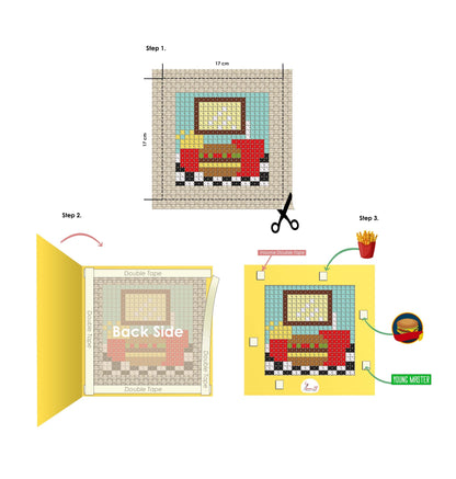 Cross Stitch Kit Luca-S - X02 Mcdonald’s