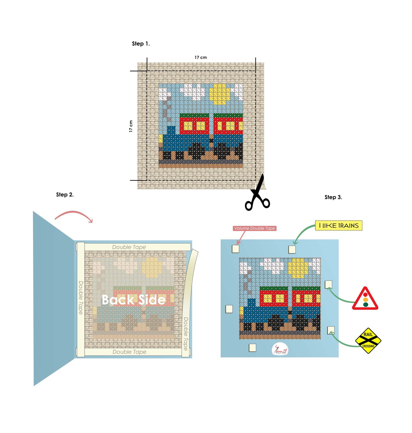Cross Stitch Kit Luca-S - X05 Train