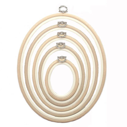 Sand Embroidery Hoop - Oval Nurge Flexible  Hoop