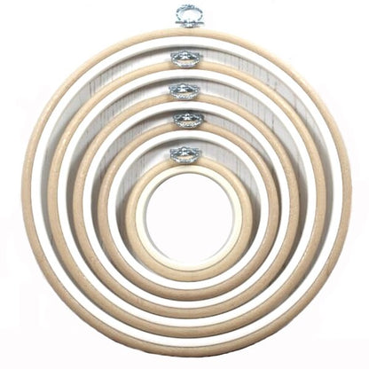 Sand Embroidery Round Hoop - Nurge Flexible Hoop, Round Cross Stitch Hoop
