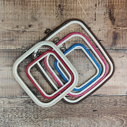 Sand Square Embroidery Hoop - Nurge Flexible Cross Stitch Hoop