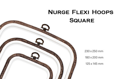 Sand Square Embroidery Hoop - Nurge Flexible Cross Stitch Hoop