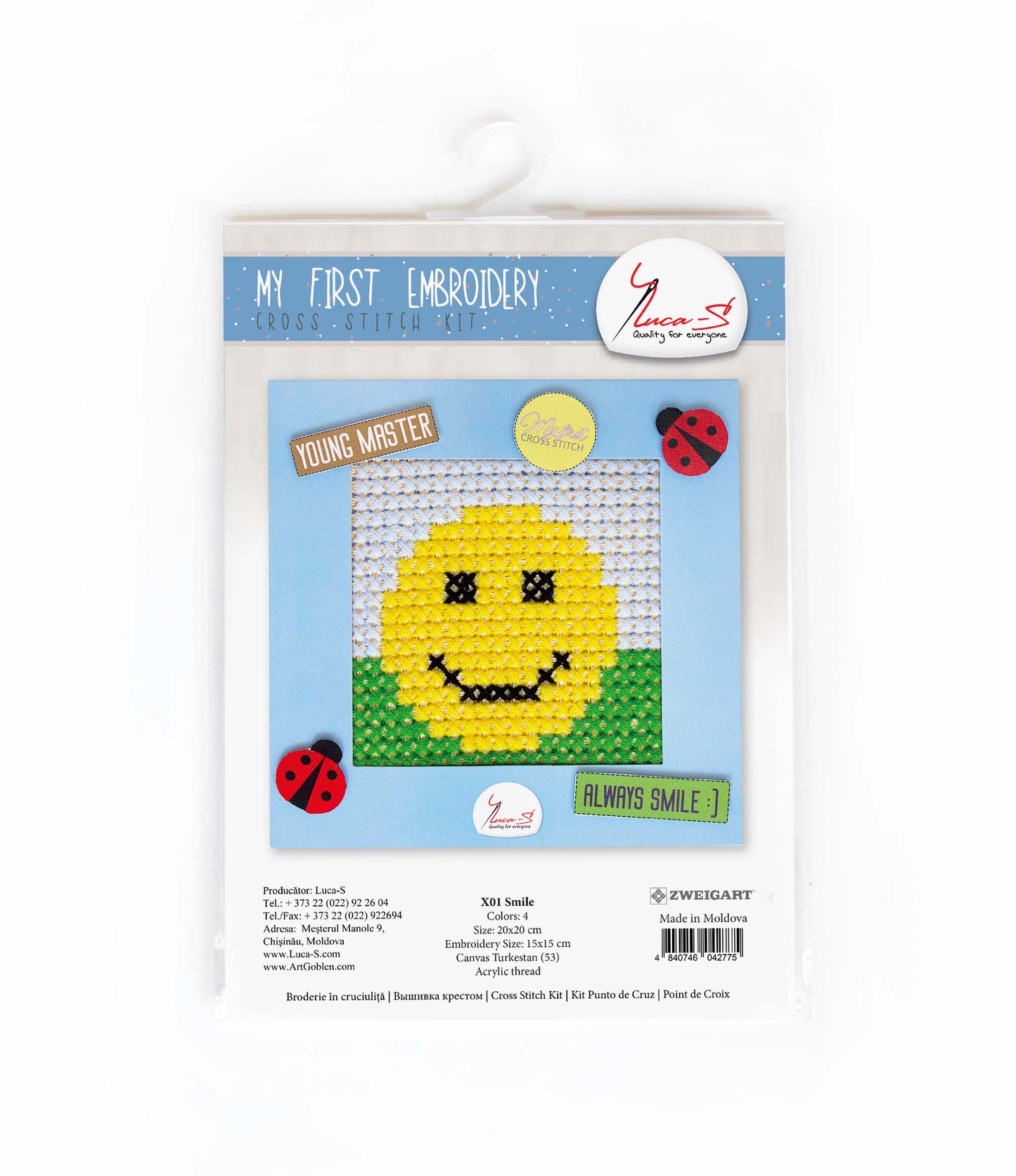 Cross Stitch Kit Luca-S - X01 Smile