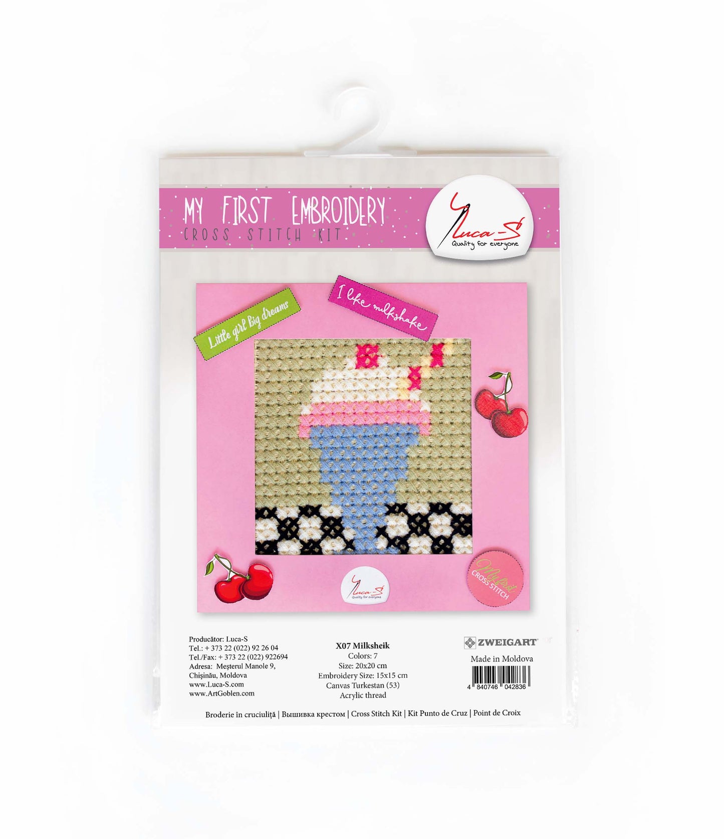 Cross Stitch Kit Luca-S - X07 Milksheik