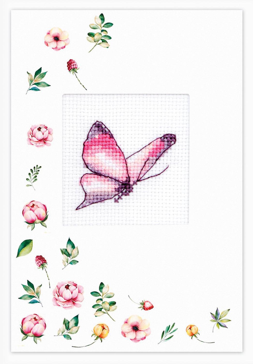 Cross Stitch Postcard Kit Postcard Kits - HobbyJobby