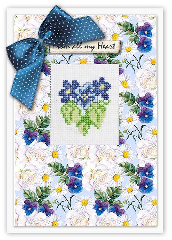 Cross Stitch Postcard Kit Postcard Kits - HobbyJobby