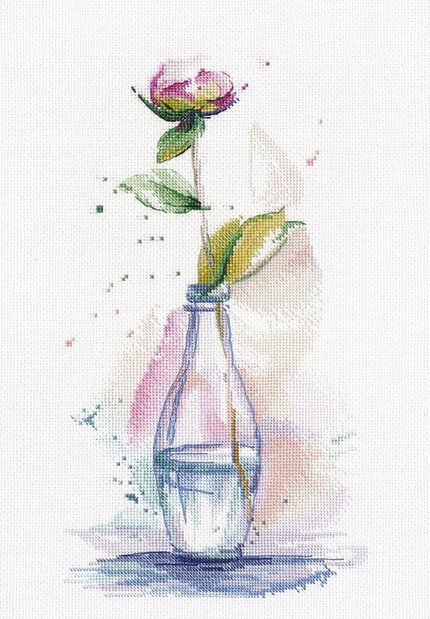 Cross Stitch Kit Oven - Graceful peony