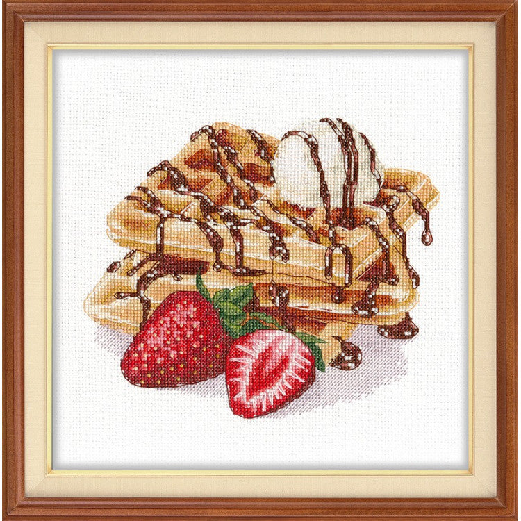 Cross Stitch Kit Oven - Viennese Waffles