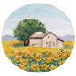 Cross Stitch Kit Oven - Miniature. Sunflowers