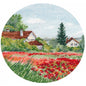 Cross Stitch Kit Oven - Miniature. Poppies