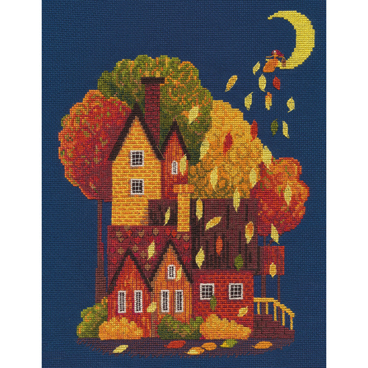 Cross Stitch Kit Oven - Magic leaf fall