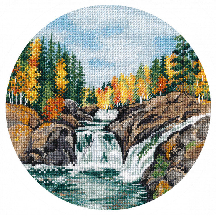 Cross Stitch Kit Oven - Waterfall