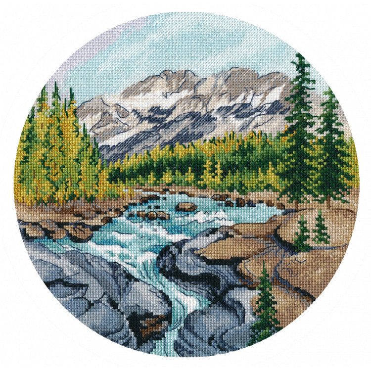 Cross Stitch Kit Oven - Canada. Johnston Canyon