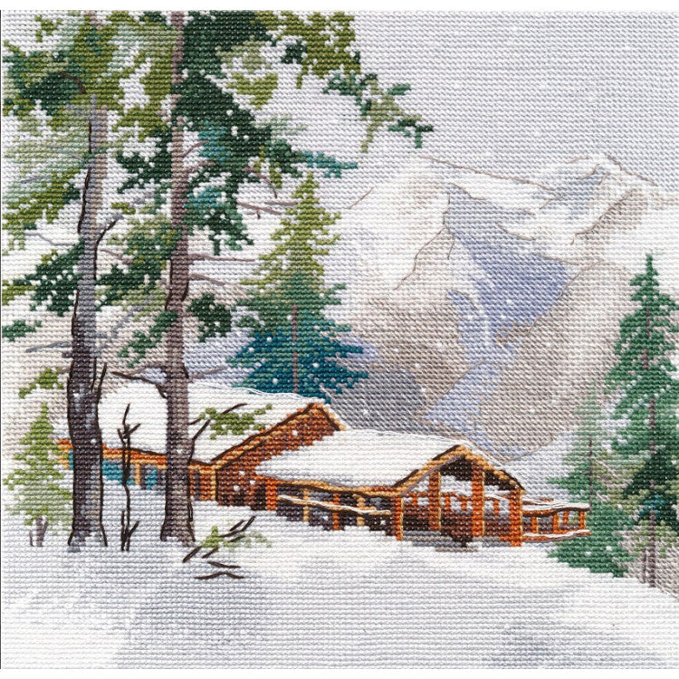 Cross Stitch Kit Oven - Mountains